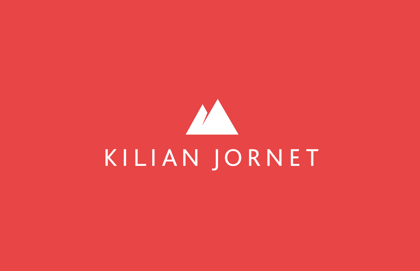 Identidad visual rediseñada para Kilian Jornet.